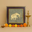 7 Trunk Elephant - Airavata on Raw Pyrite Frame