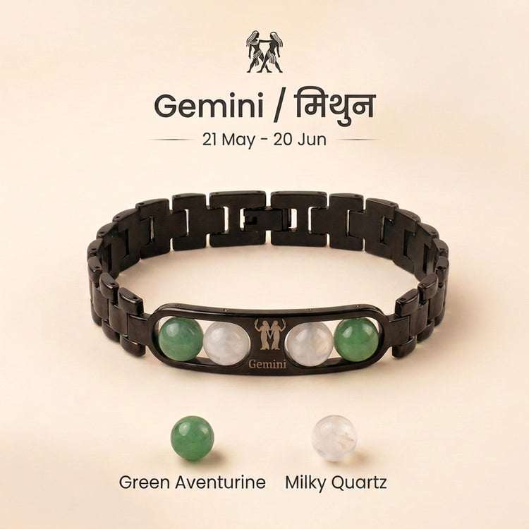 Gemini Zodiac Metal Bracelet Main image