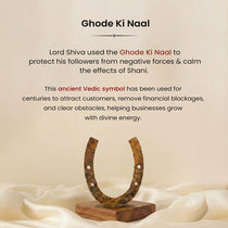 Ghode Ki Naal on Raw Pyrite Frame