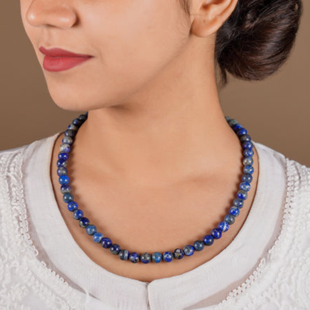 Lapis Lazuli Mala Secondary image