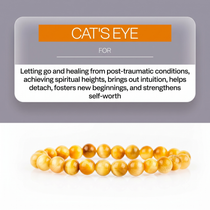 Cat's Eye Bracelet - Intuition, Detachment, and Spirituality