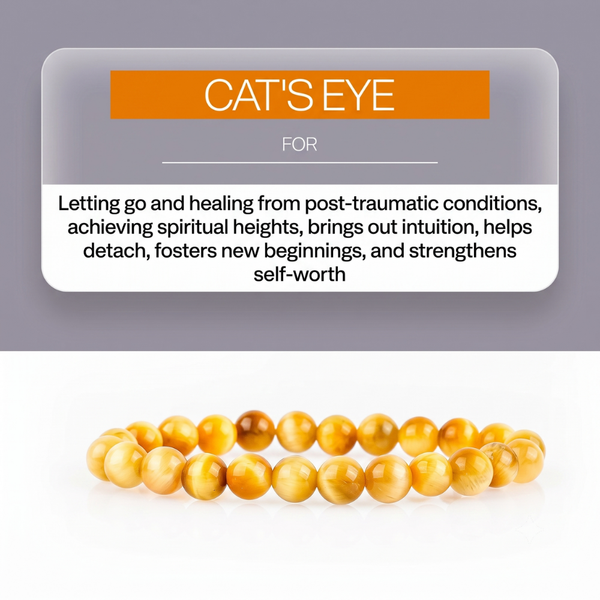 Cat's Eye Bracelet - Intuition, Detachment, and Spirituality