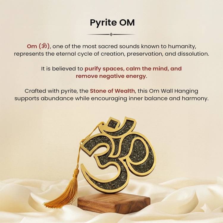 Pyrite Om Shanti Vastu Blessing