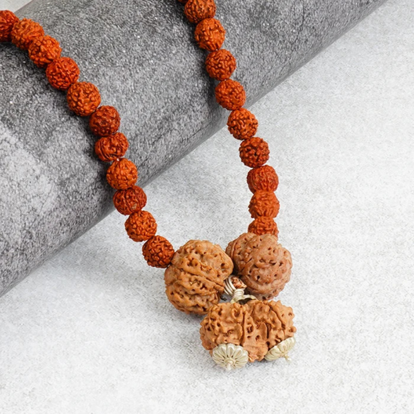 Prem Vriddhi Mala - 6 Mukhi, 7 Mukhi and Gauri Shankar Rudraksha (AB)