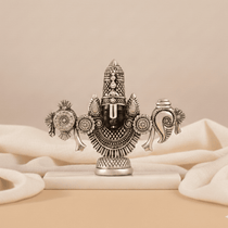 Lord Balaji Face Idol - Silver Plated