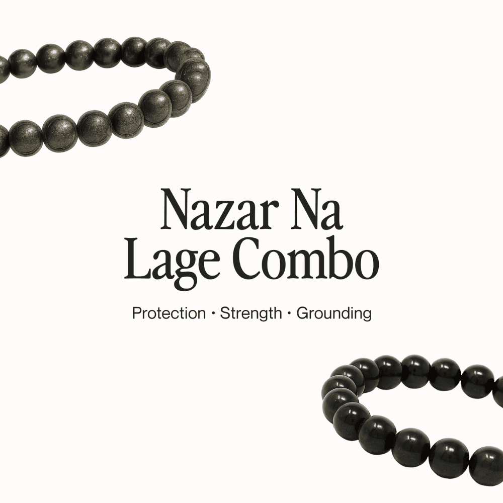 Nazar Na Lage Combo - Pyrite + Black Tourmaline