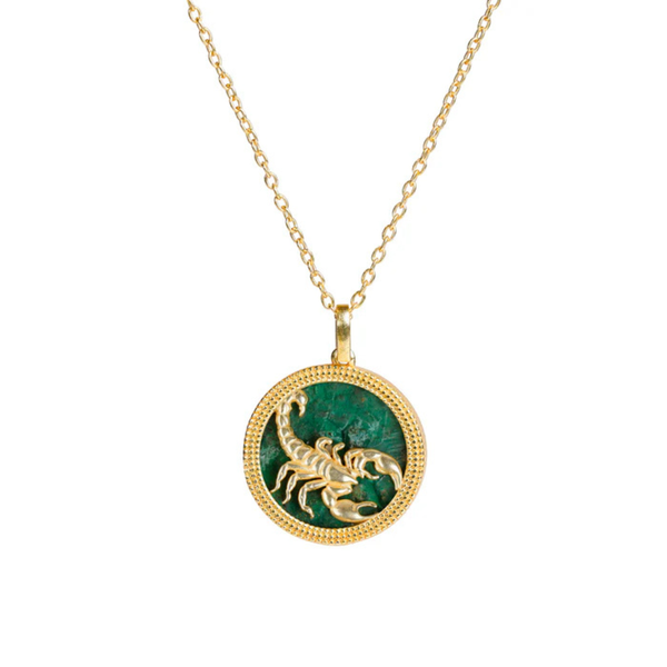 Scorpio Malachite Pendant
