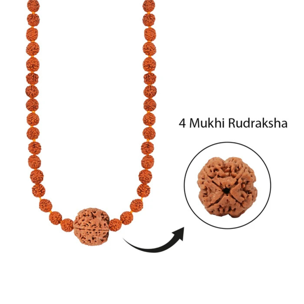 Shiva Brahma Shakti Mala – 4 Mukhi Rudraksha Secondary image