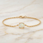 Elegant Cushion Opal Solitaire Bracelet