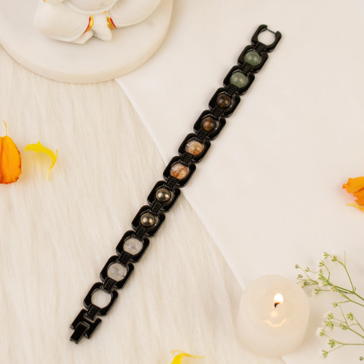Metal Dhan Yog Bracelet - Black Main image