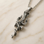 Spiritual Trident and Cobra Serpent Moissanite Pendant – 925 Silver