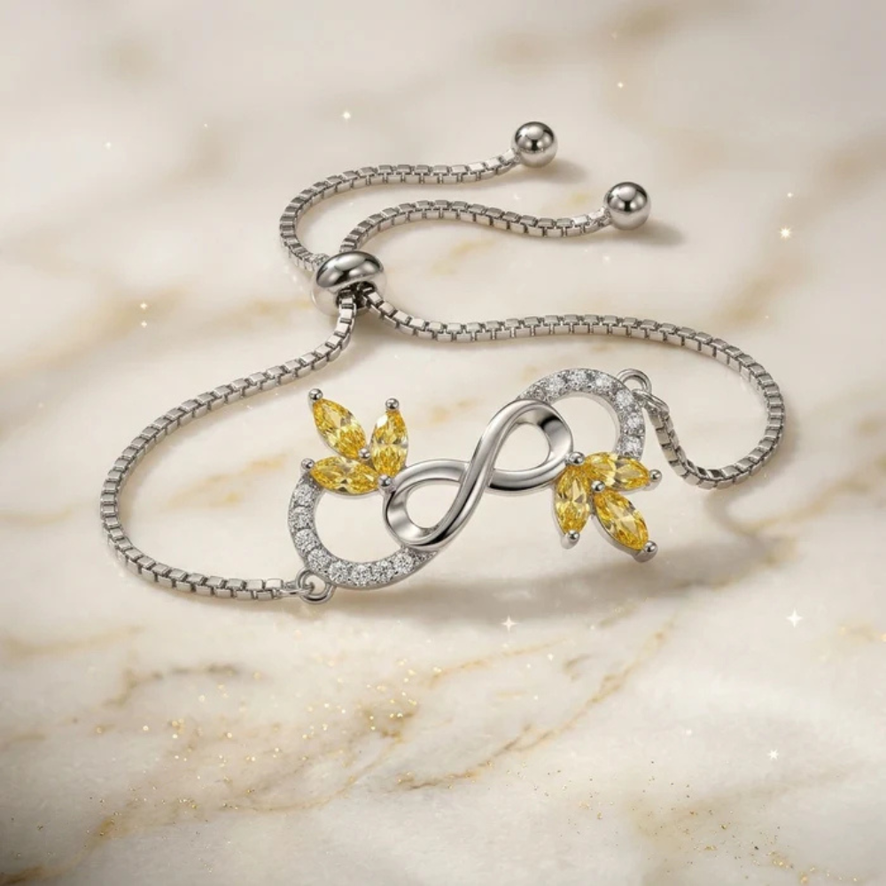 Infinity Butterfly Silver Bracelet Main image