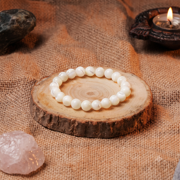 Mother of Pearl Bracelet - Calm Emotions, Peace & Inner Balance