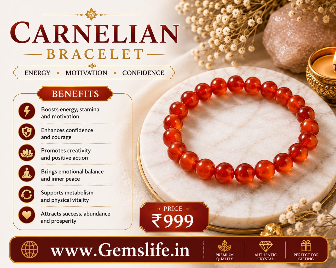 Carnelian Bracelet