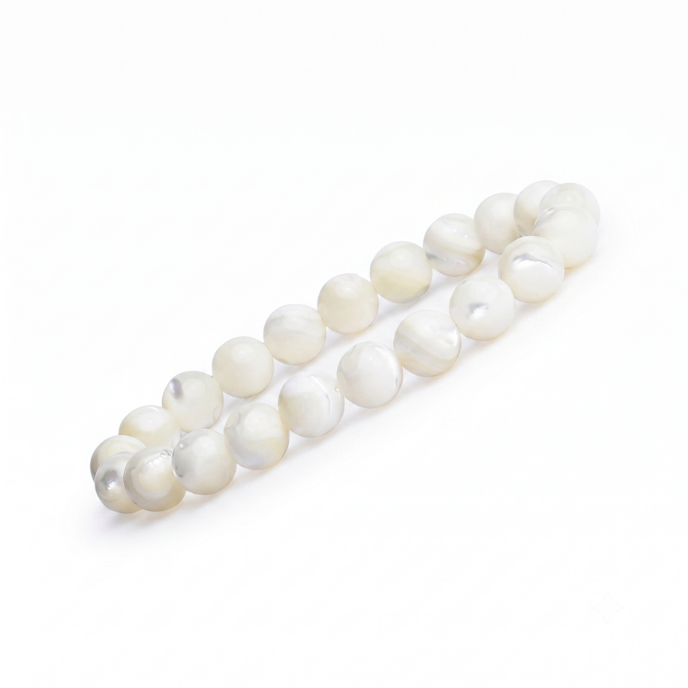 Mother of Pearl Bracelet - Calm Emotions, Peace & Inner Balance Secondary image