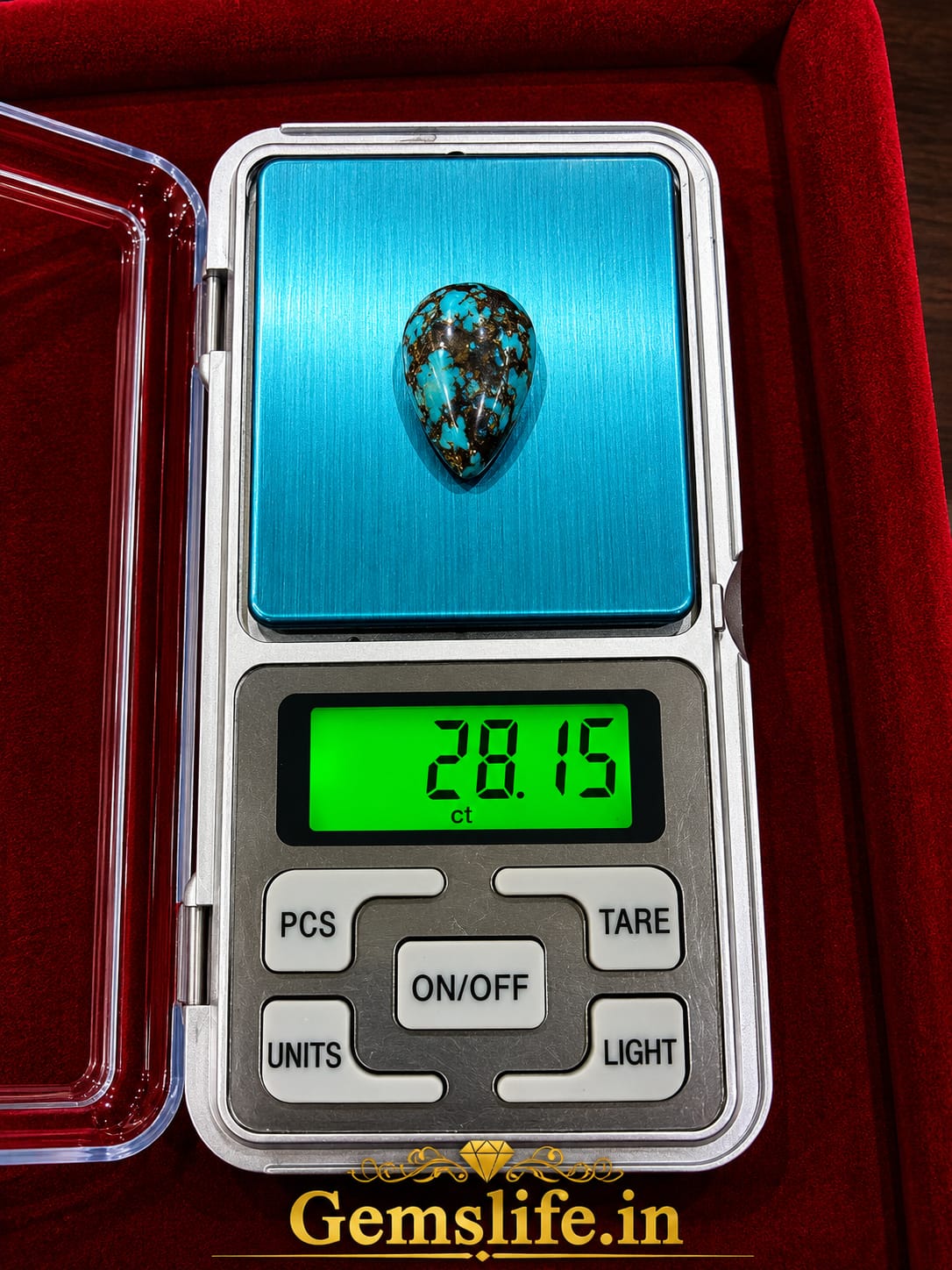 Turquoise (Firoza) – 28.15 Carat