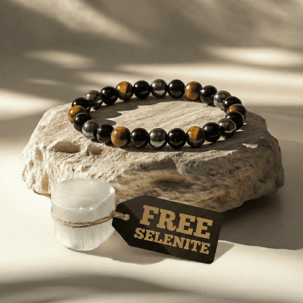 Triple Protection Bracelet | Grounding, Courage & Shielding