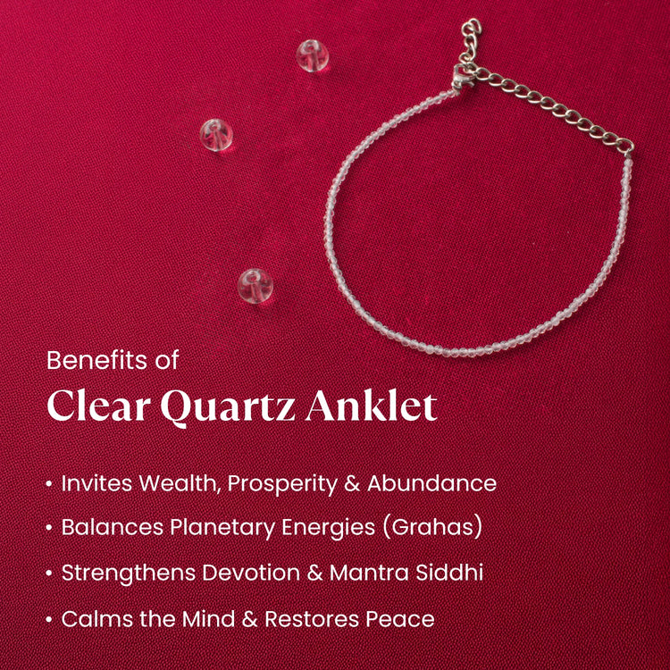 Clear Quartz Anklet