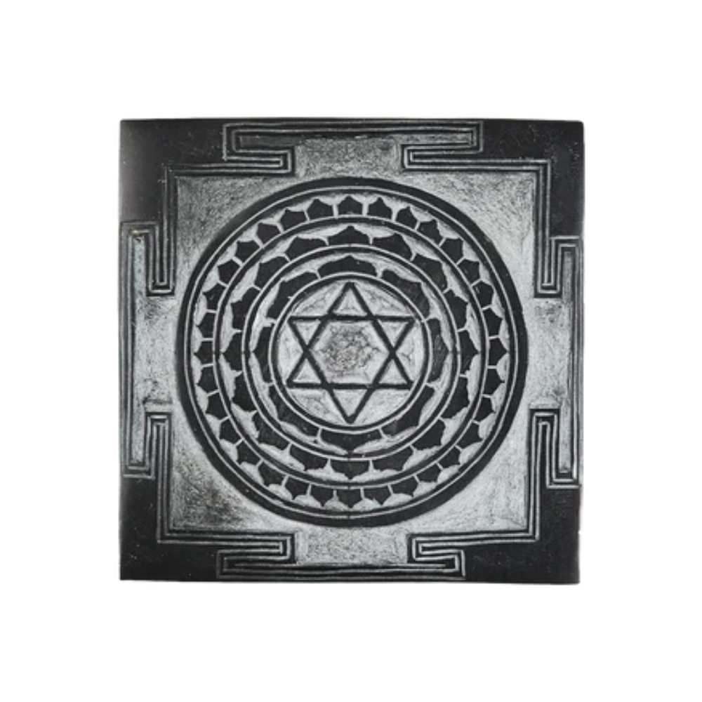 Shaligram Kuber Yantra – Handmade, for Wealth & Puja