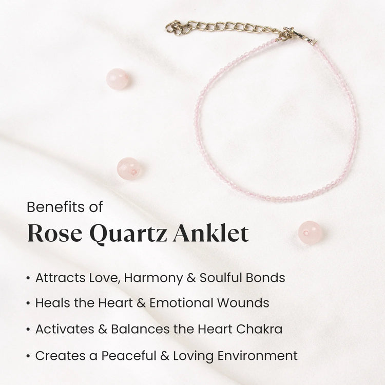Rose Quartz Anklet Secondary image