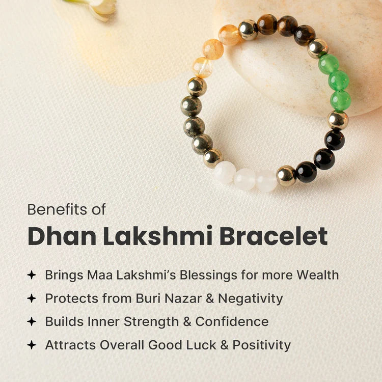 Dhan Lakshmi Bracelet with Vastu Pyrite Tortoise (Kachhua)