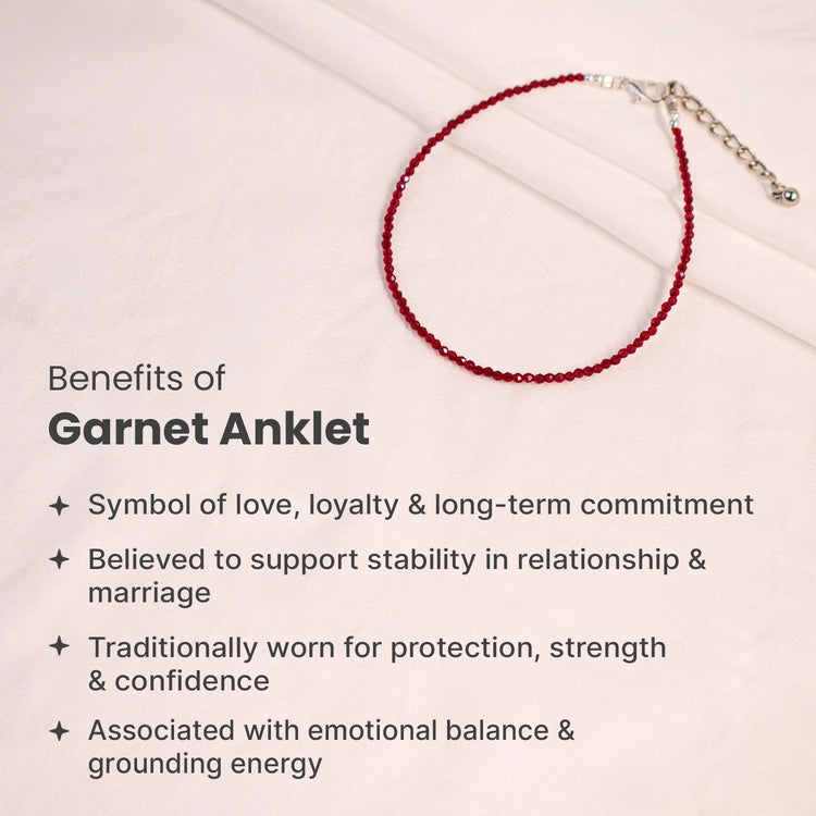 Garnet Anklet