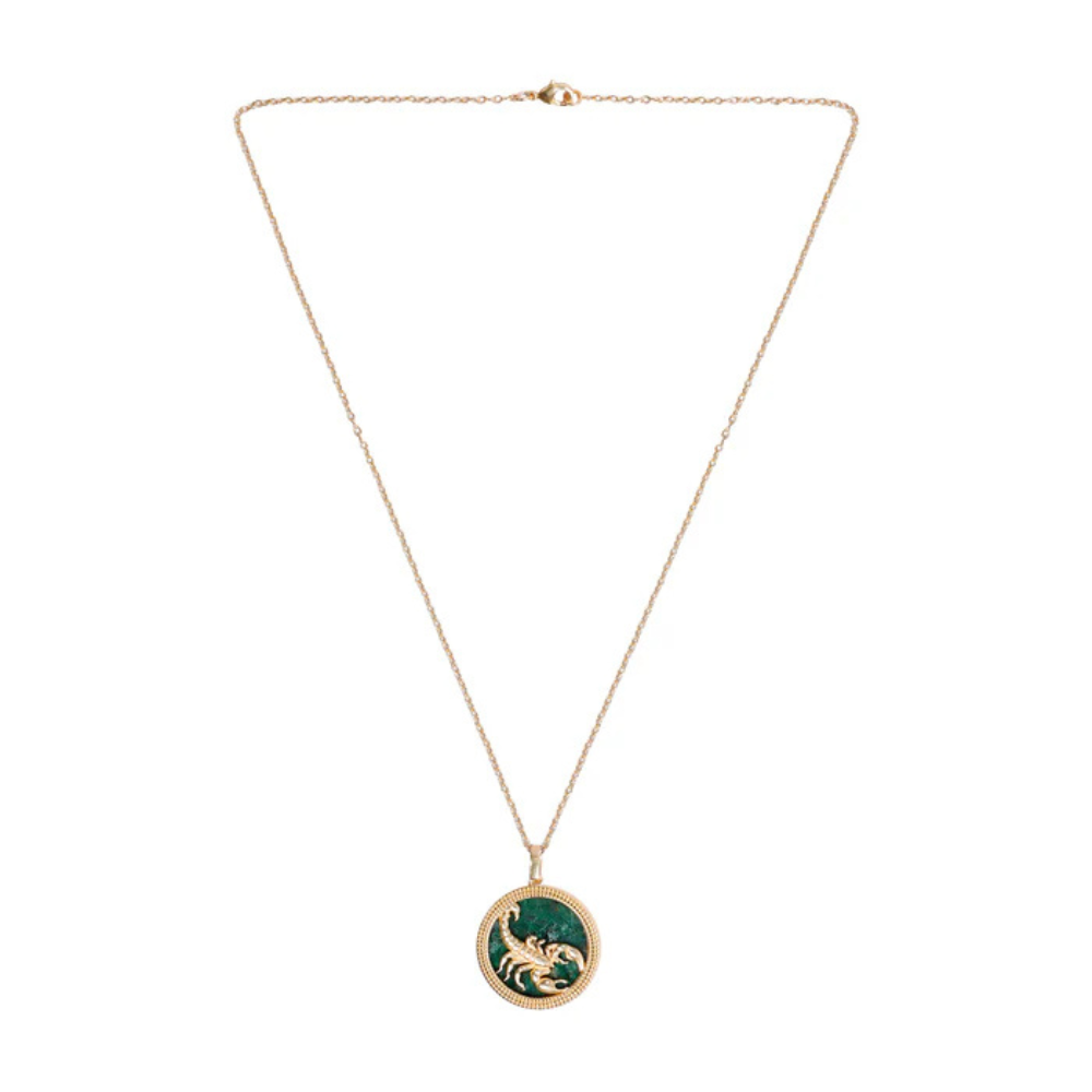 Scorpio Malachite Pendant