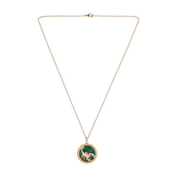 Scorpio Malachite Pendant