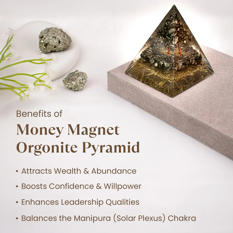 Pyrite Money Magnet Pyramid Secondary image