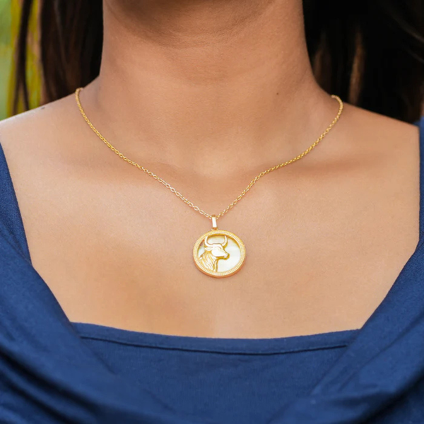 Taurus Pendant for Grounding and Serenity