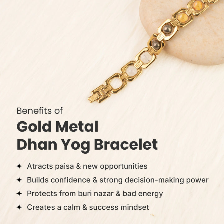 Metal Dhan Yog Bracelet - Gold Secondary image