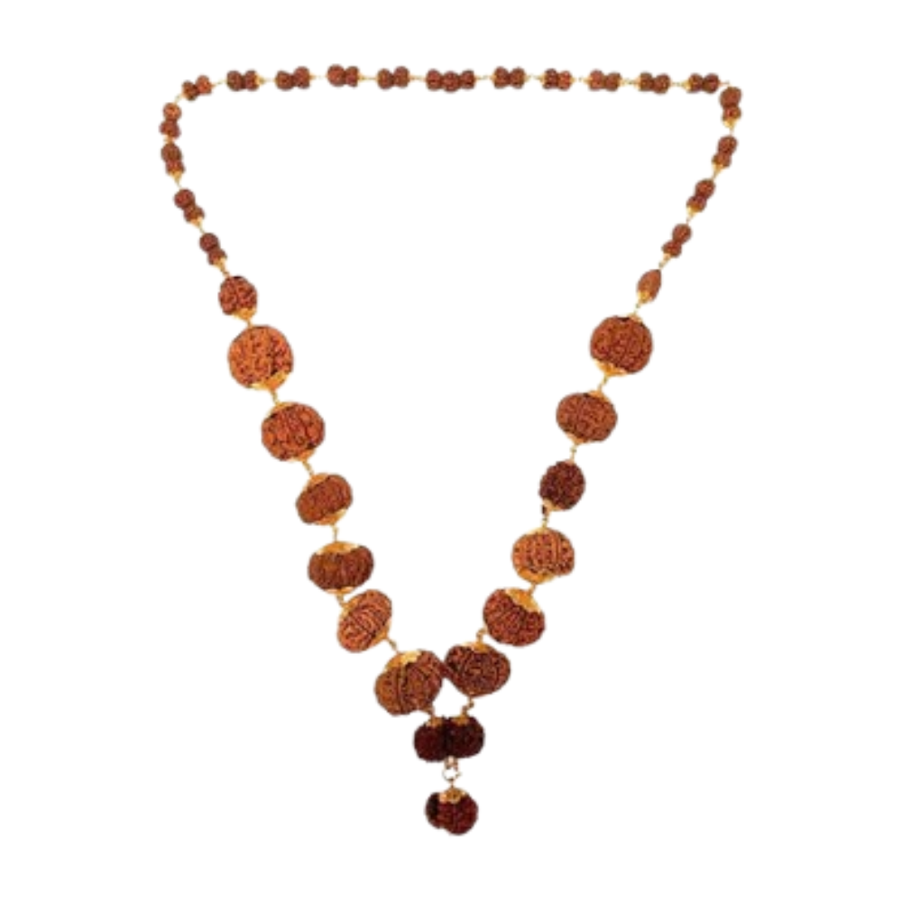 Sidha Mala With 22k Gold Chain Secondary image