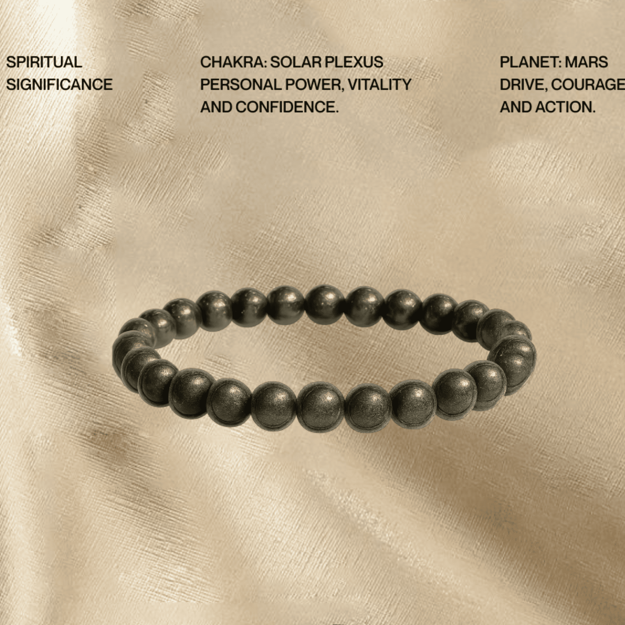 Pyrite Bracelet | Abundance & Protection Secondary image