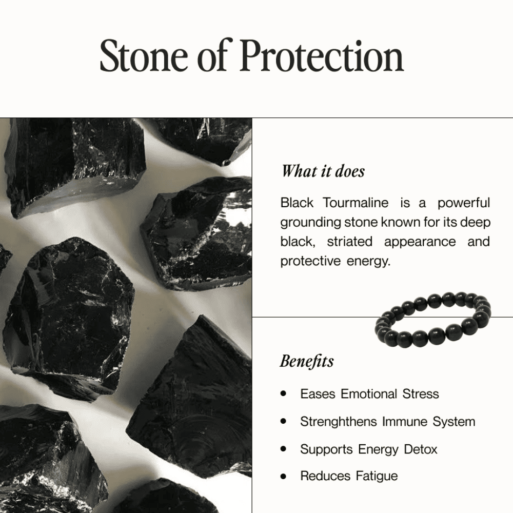 Black Tourmaline Bracelet | Nazar Protection