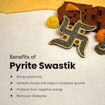 Pyrite Swastik Dhan Samriddhi Vastu Blessing