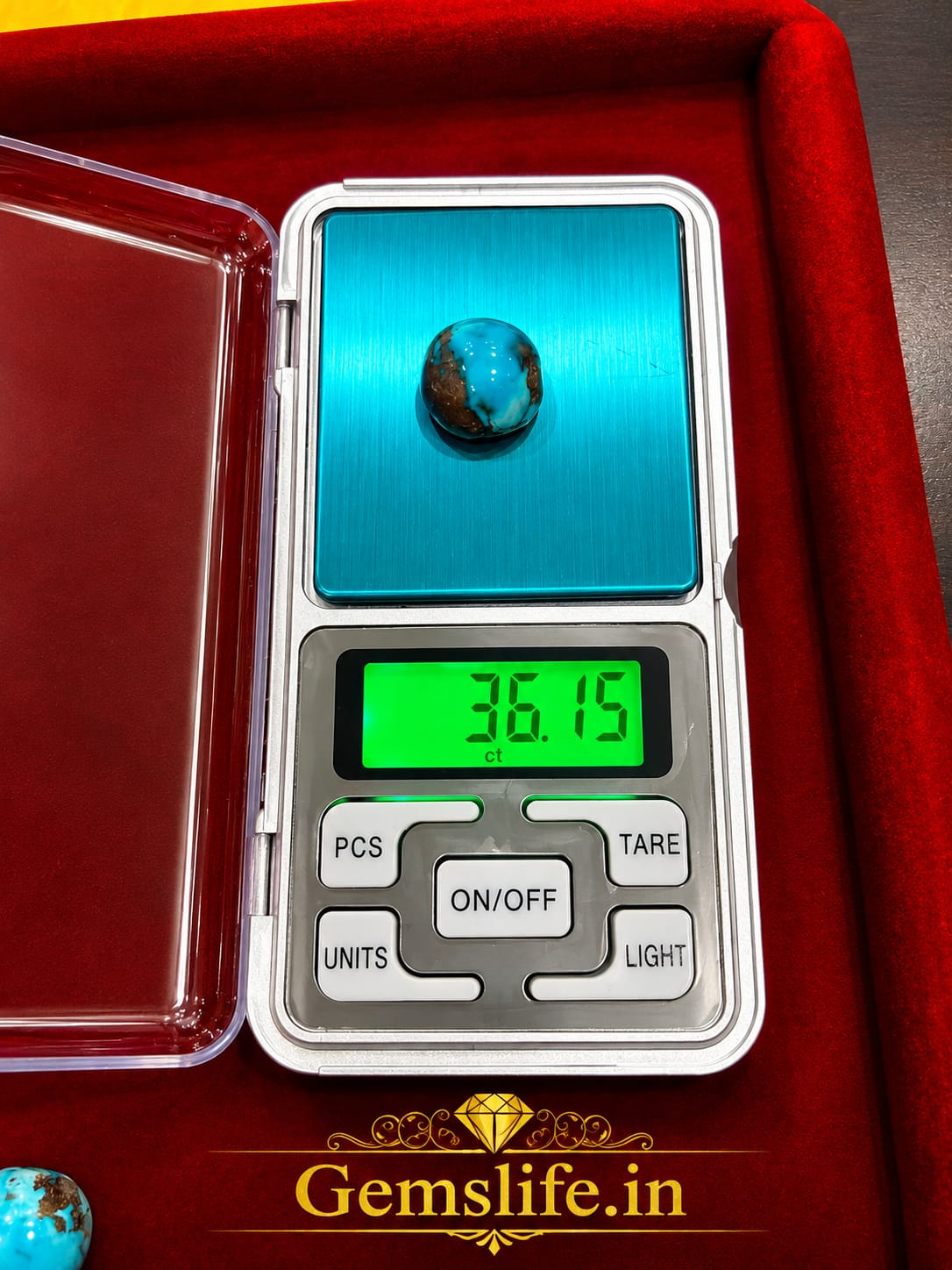 Turquoise (Firoza) – 36.15 Carat