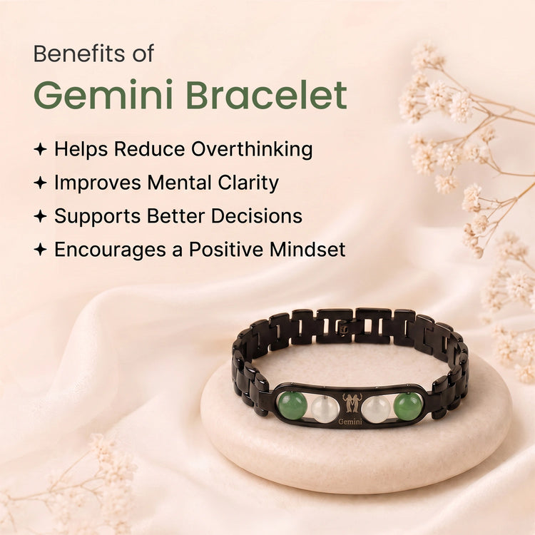 Gemini Zodiac Metal Bracelet Secondary image