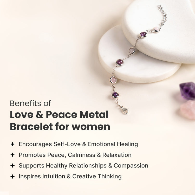 Love & Peace Metal Bracelet