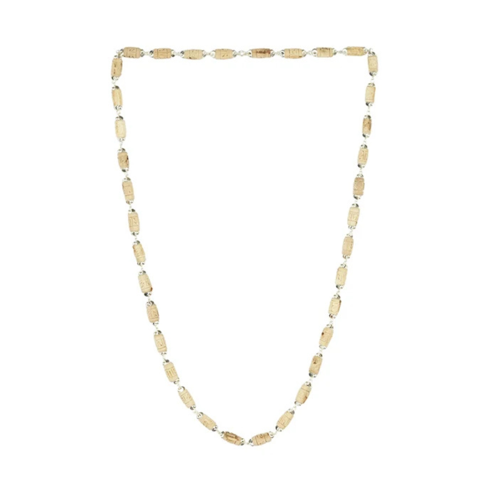 Silver Radhe Naam Tulsi Mala – for Japa