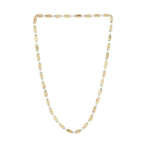 Silver Radhe Naam Tulsi Mala – for Japa