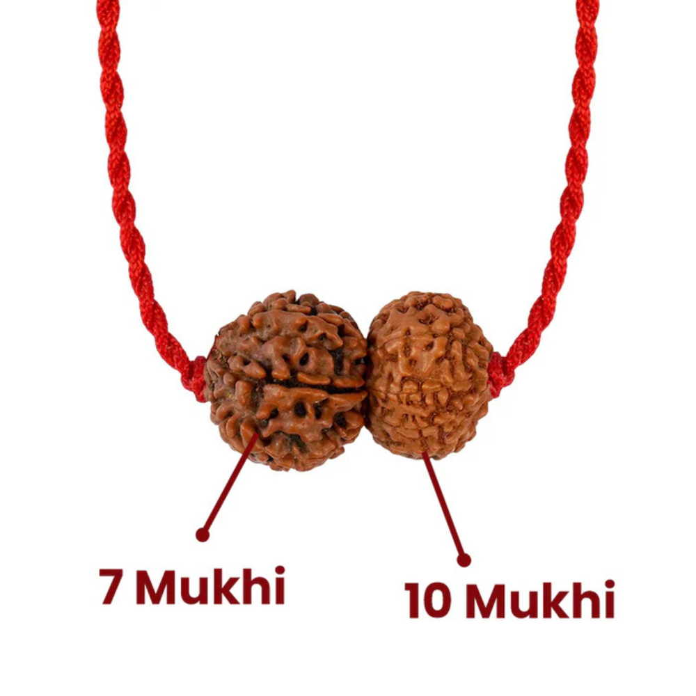 Shani-Vishnu Raksha Kavach – 7 & 10 Mukhi Rudraksha