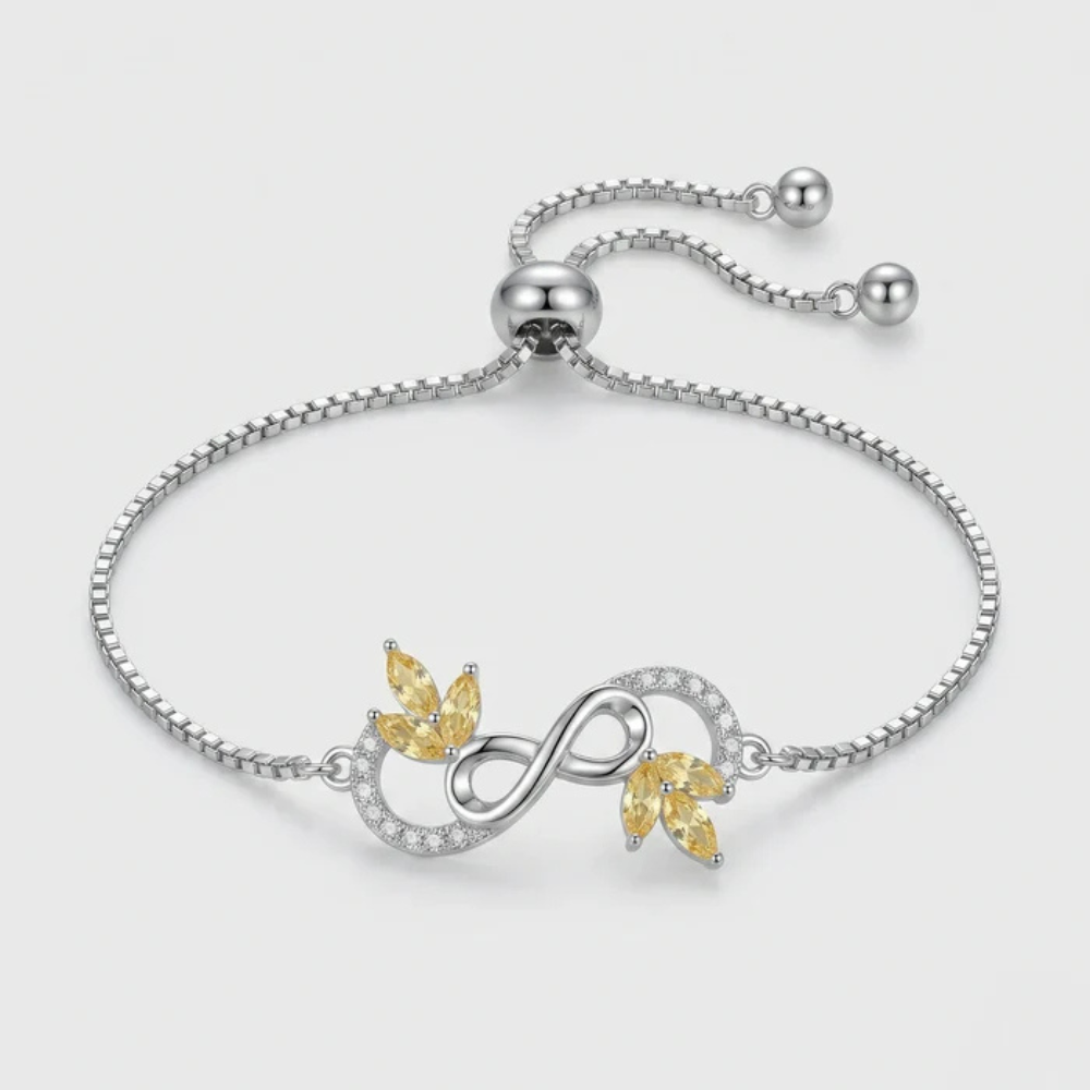 Infinity Butterfly Silver Bracelet