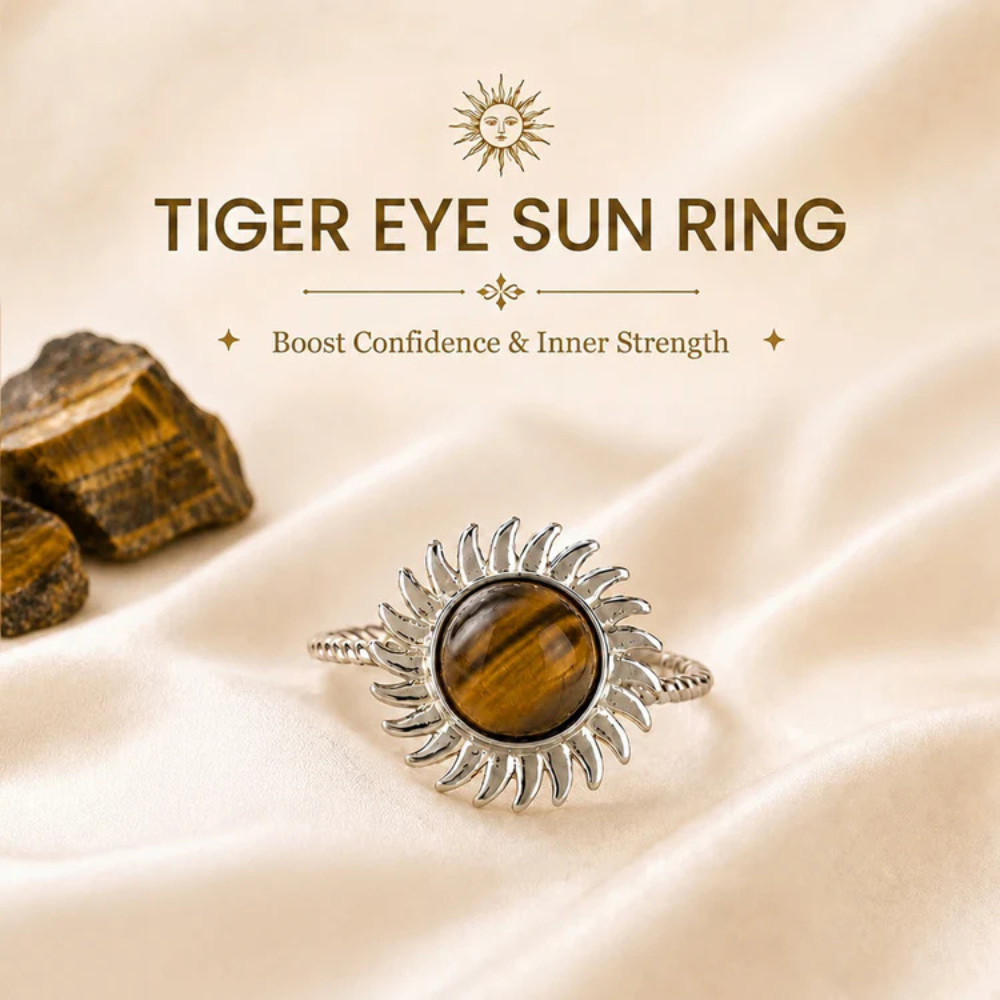 Tiger Eye Sun Ring Main image