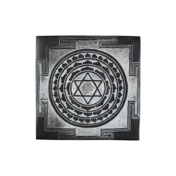 Shaligram Kuber Yantra – Handmade, for Wealth & Puja