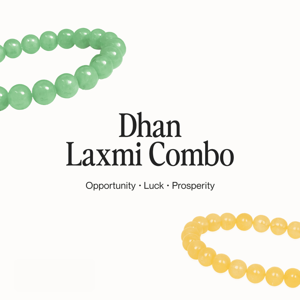 Dhan Lakshmi Combo - Citrine + Green Aventurine