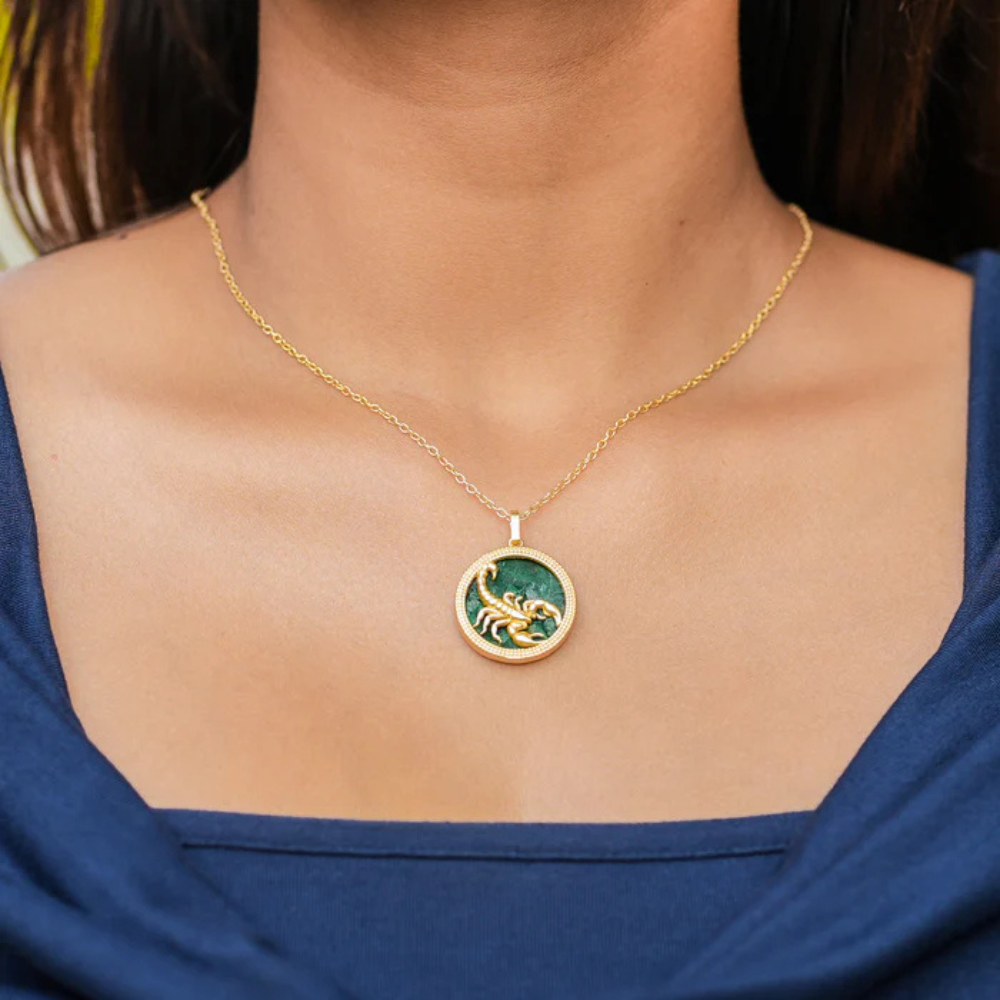 Scorpio Malachite Pendant Secondary image