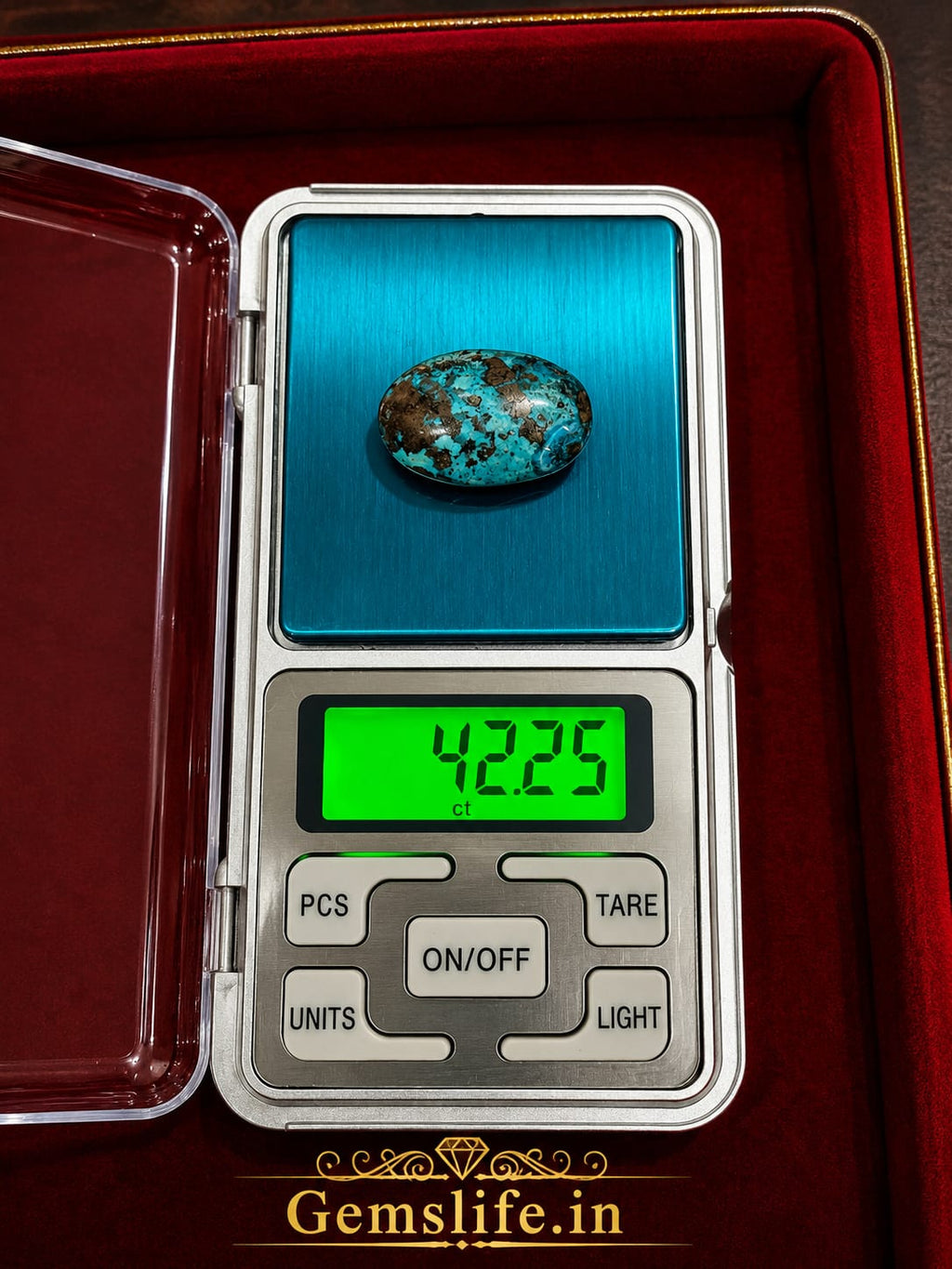 Turquoise (Firoza) – 42.25 Carat
