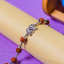 Original 5 Mukhi Rudraksha Silver Elephant Bracelet for Kids - 10 Beads