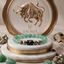 Taurus Zodiac Vrishabh Rashi Bracelet with Green Aventurine and Pyrite