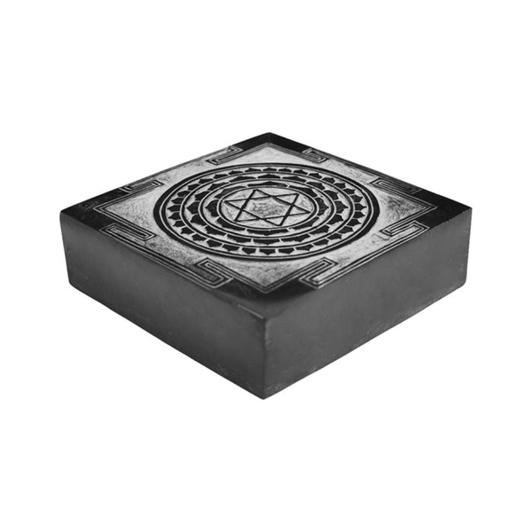 Shaligram Kuber Yantra – Handmade, for Wealth & Puja